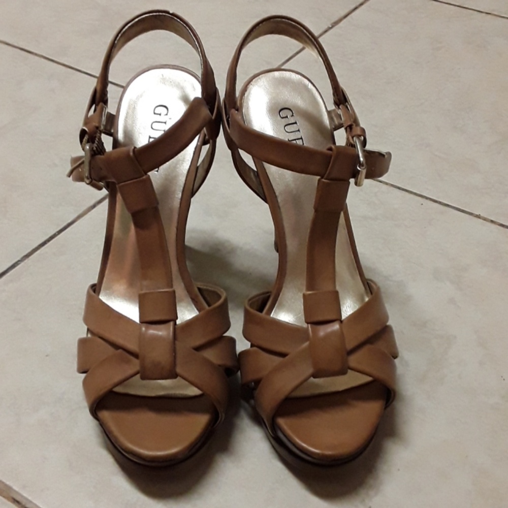 Strappy high heels